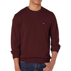 Tommy Hilfiger men’s  burgundy crew neck sweater size xlarge.